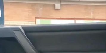 GILF peeks walk by dick flash