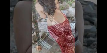 Indian newly married hot, sexy & beautiful sis in law posing for husband in p HIGH