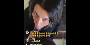 Famous dex gets head on Instagram live 