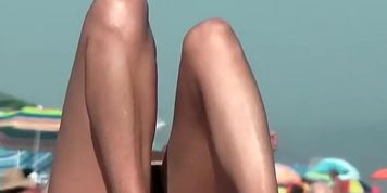 Zooming in on a nicely trimmed pussy