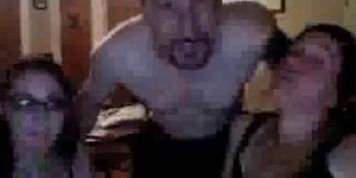 Destiny and her friend from ifriendcam make a lucky guys dream cum true.