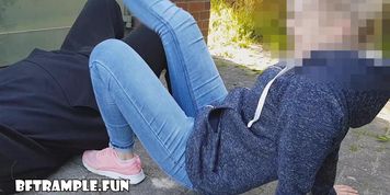 One Day With Lulu: Rough Trampling, Kicks, Stomping, Hand Trample, Sneaker Worship (K.C.)