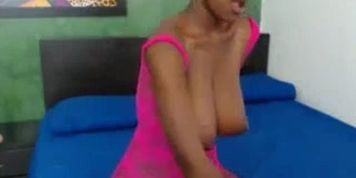 Ebony Latina amateur pussy webcam show
