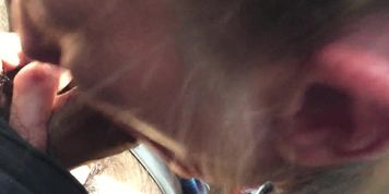 She at it again, Load so big she couldn't swallow a mouthful