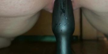 First time using butt plug as dildo