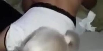Me and a mate sharing a hot sexy blonde spitroast