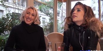 Camille and Julie, the sluts share a big black dick