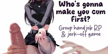One Man vs. Five Women in Jerk-Off Game