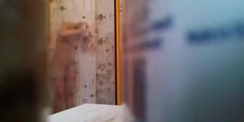 roommate Isabell in the shower