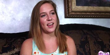 ONLY TEEN BLOWJOBS - Cute Young Teen First Blowjob On Cam