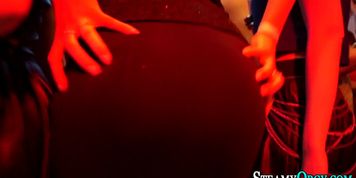 Cfnm whores get fingered