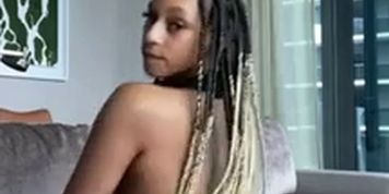 Twerking nip slip from the goat