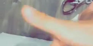 Russian girl tease before shower