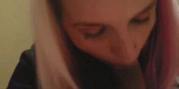 Gorgeous cock sucking young blonde