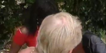 Lady A vintage ebony whore with a white man