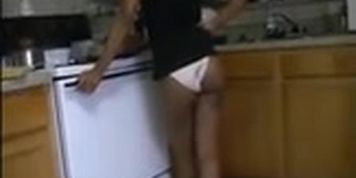 Cooking in Satin Panties
