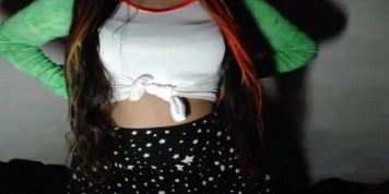 I smoothed my breasts with my hands (Belle Delphine)