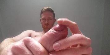 Stroking my thick dick to a big load