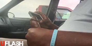 Car Dickflash for Girl Watching in Truck