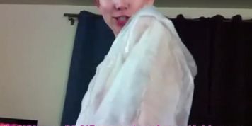 Lelu Love-Raincoat Rubber Gloves Blowjob
