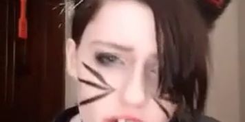 POV: Knockoff catgirl sucks you off and spanks herself just for you