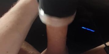 Young cock experiences intense orgasm *heavy moaning*