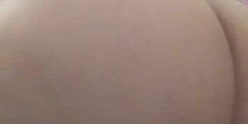 Fat Teen Ass Bouncing on Dildo