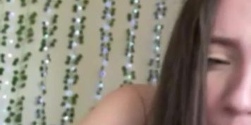 Beautiful Brunette Amateur BLowjob