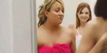 Nude Western Bathing Beauties tease and insult a Small Asian Paki Penis