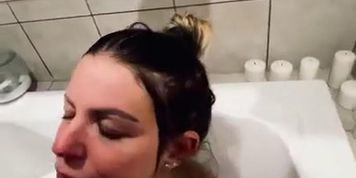 Brooklyn Chase Sucking Out Every Drop After Getting Drowned In Piss
