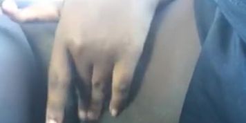 Playing with my wet pussy in the car 