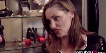 Curious Kate Quigley preoccupies into medical fetish - video 1