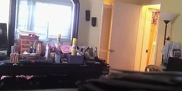 Bedroom concealed camera catches milf