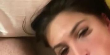 Sexy Brunette With Big Tits Gets Huge Facial