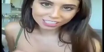 Hot instagram teen covered in cum