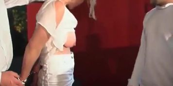 Hard Ass Spanking Lesson For Nude And Tied Slut