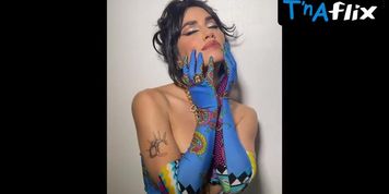Lali Esposito Sexy Scene  in Lali Esposito Stunning Colorful Dress Photoshoot For Her Instagram Account