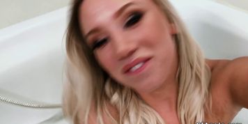 Blonde big ass girlfriend anal fucking