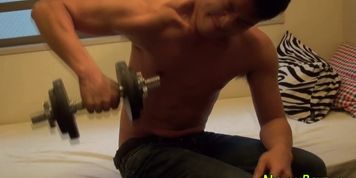 Solo asian jizz soaked