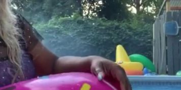Fb live pool twerk and nip slip pt 2