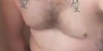 Jerking off in the shower