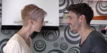 Grey gilf dickriding after seduction in erotic couple