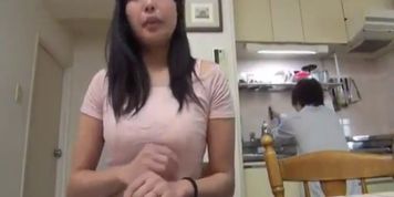 Nice Asian Japanese housewife fucks the plumber