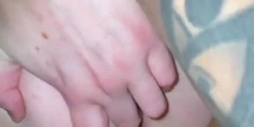 Getting fucked from behind while she plays in her ass