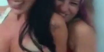 Hot girl licked by stranger in front of her girlfriends