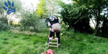 Football-Pup outdoor training session with "David" of team HungR