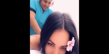 Jimena Sachez Masaje Lesbico