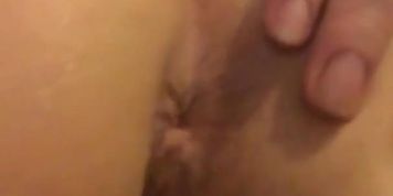 Playing with my tight little ass. Want a taste? 