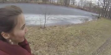Outdoor pickup leads to anal screw