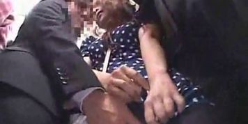Officelady groped in a train